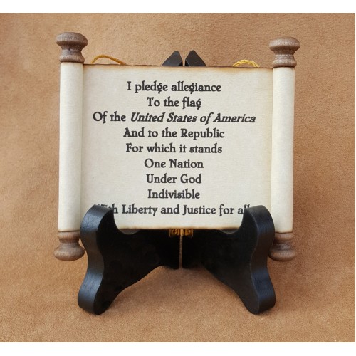 Pledge of Allegiance Scroll Ornament
